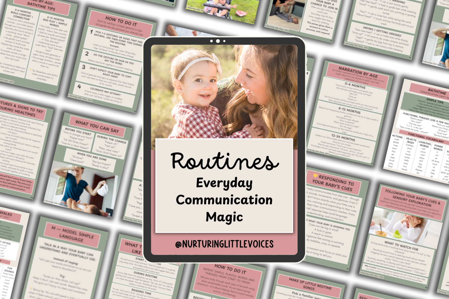 Predictable Communication Routine Routines Guide - Everyday Communication Magic | Nurturing Little Voices